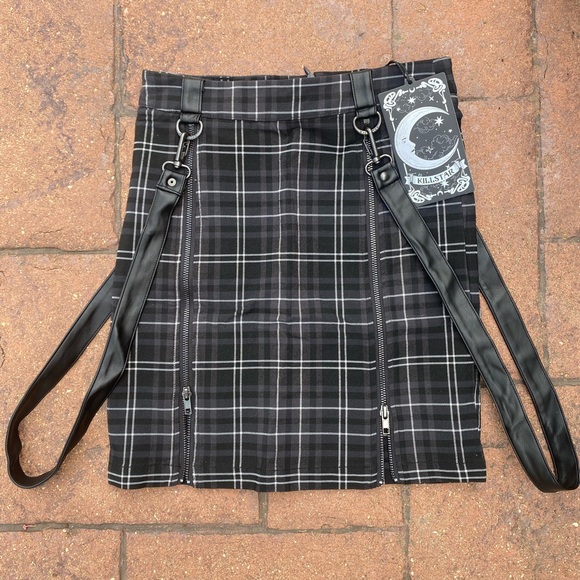 killstar ash tartan skirt - Picture 7 of 8